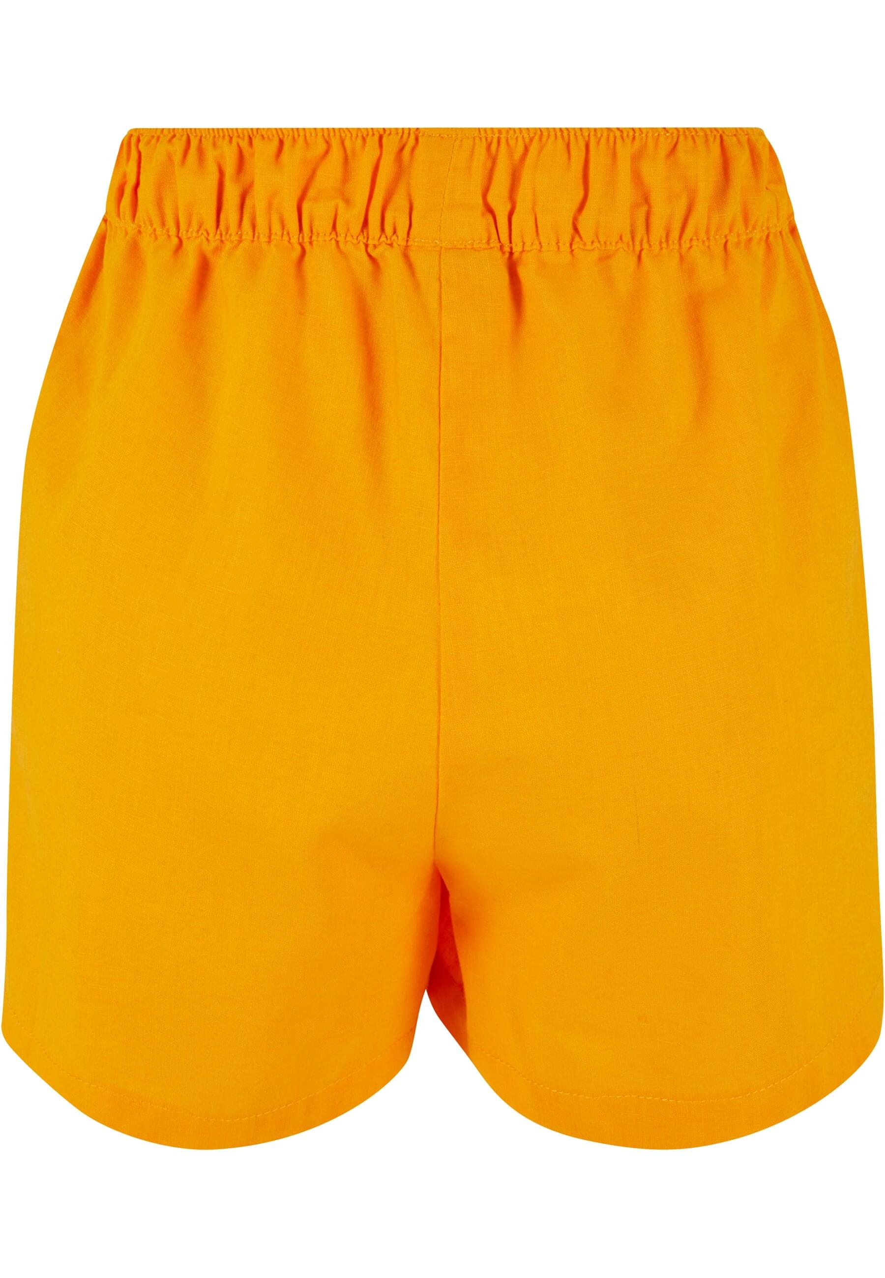 URBAN CLASSICS Shorts "Urban Classics Damen Ladies Linen Mixed Boxer Shorts günstig online kaufen