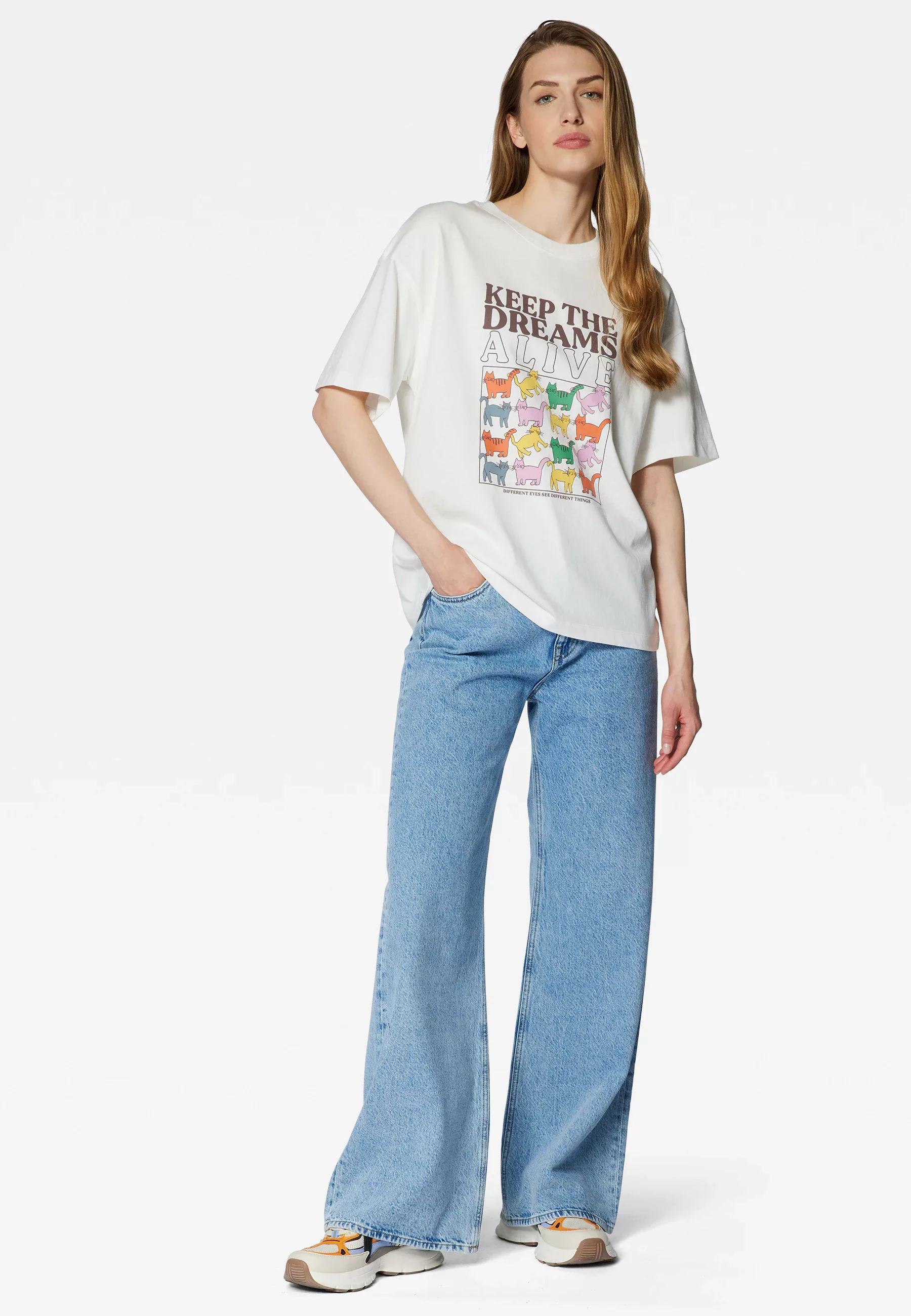 Mavi Rundhalsshirt "KEEP THE DREAMS PRINTED GRAPHI", Print T-Shirt günstig online kaufen