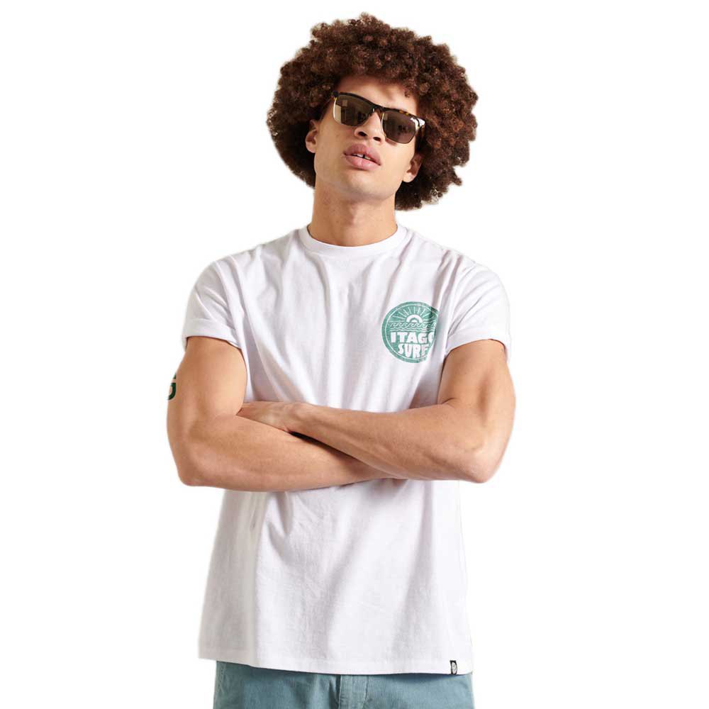 Superdry La Beach Surf Kurzärmeliges T-shirt XL Brilliant White günstig online kaufen