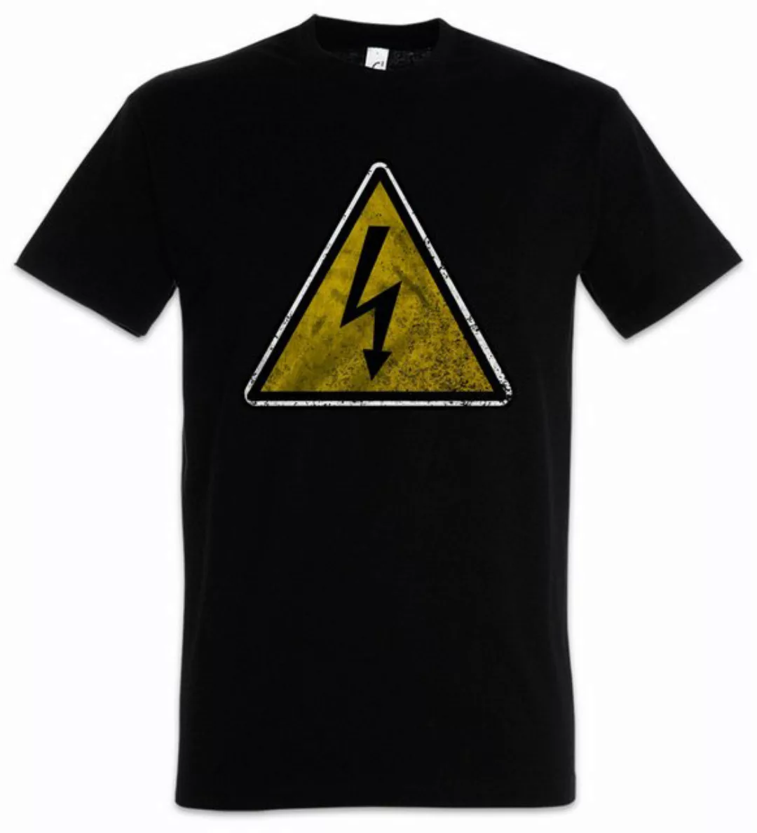 Urban Backwoods Print-Shirt Caution High Voltage Vintage Logo Sign Herren T günstig online kaufen