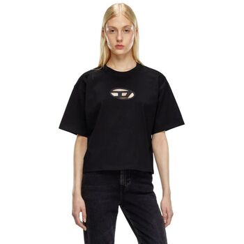 Diesel  T-Shirts & Poloshirts A15096 0NIAX - T-BUXT-CROP-9XX BLACK günstig online kaufen