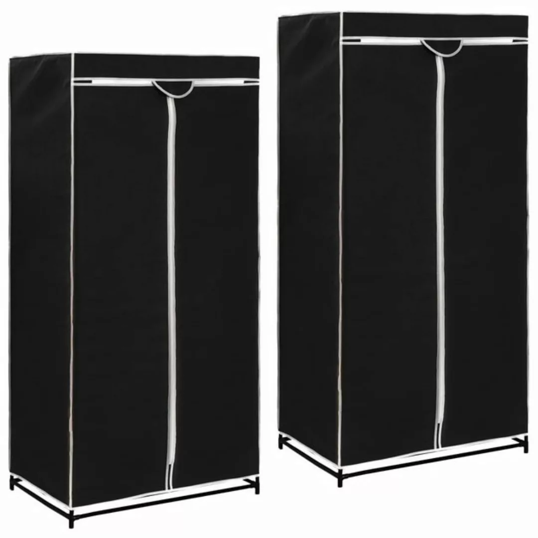 vidaXL Kleiderschrank Kleiderschränke 2 Stk Schwarz 7550160 cm günstig online kaufen