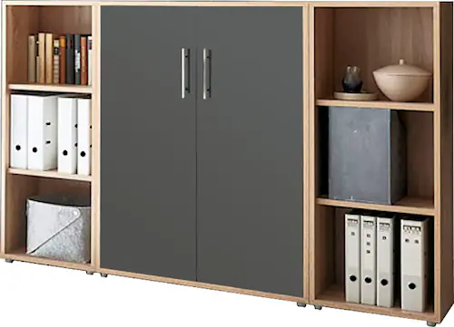 BMG Möbel Büromöbel-Set "TABOR 2 niedrig", (Set, 2 tlg.) günstig online kaufen