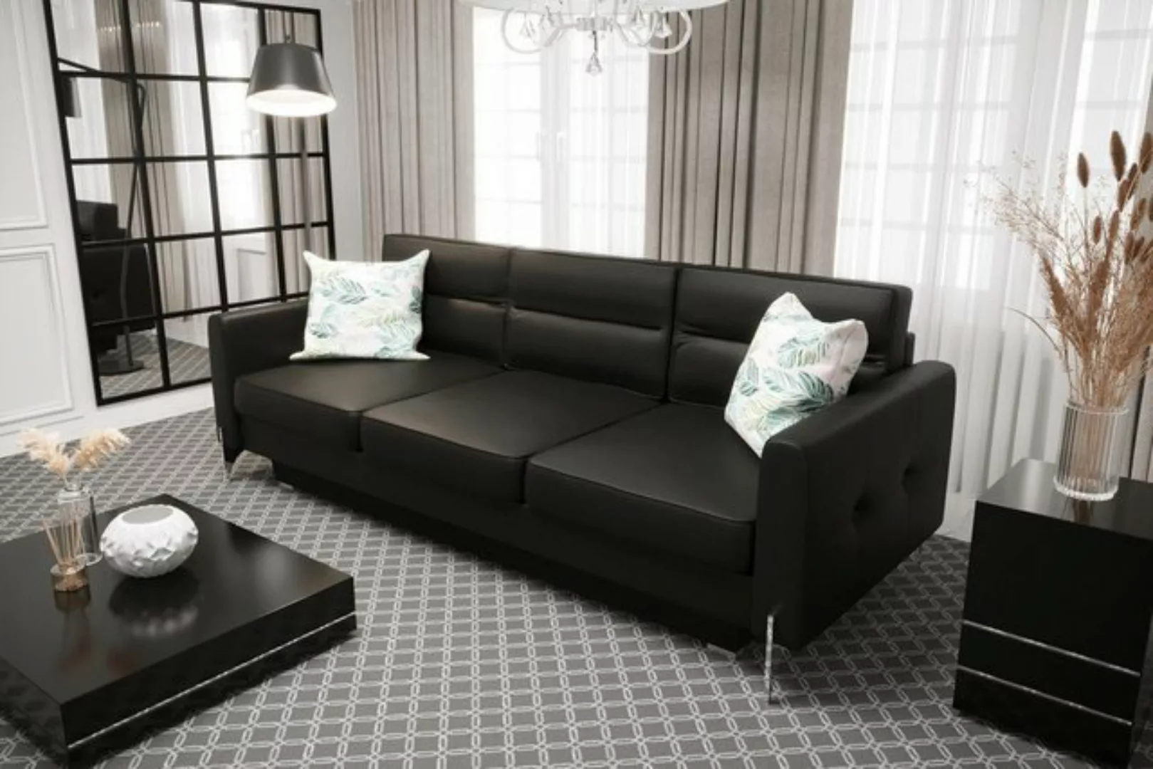 JVmoebel Sofa Sofas Klapp Textil Couch Schlafsofa Bett Sofa Kasten Couchen günstig online kaufen