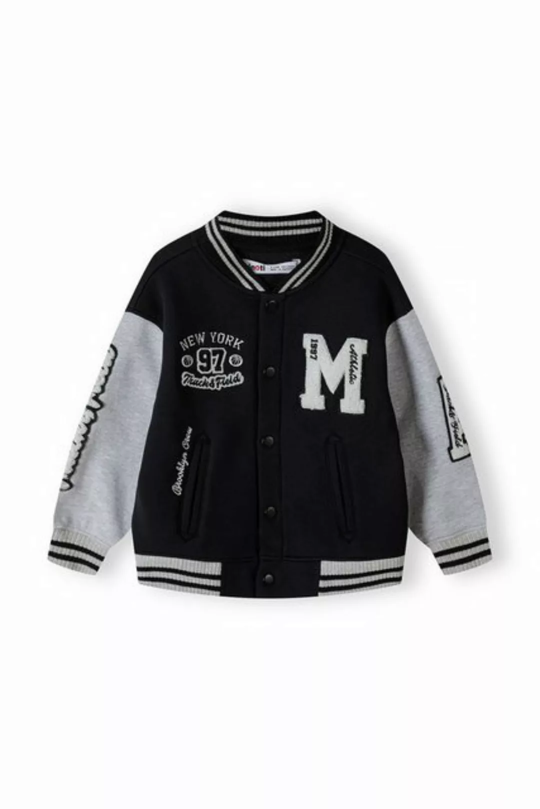 MINOTI Bomberjacke Baseballjacke mit Aufnähern (2y-14y) günstig online kaufen