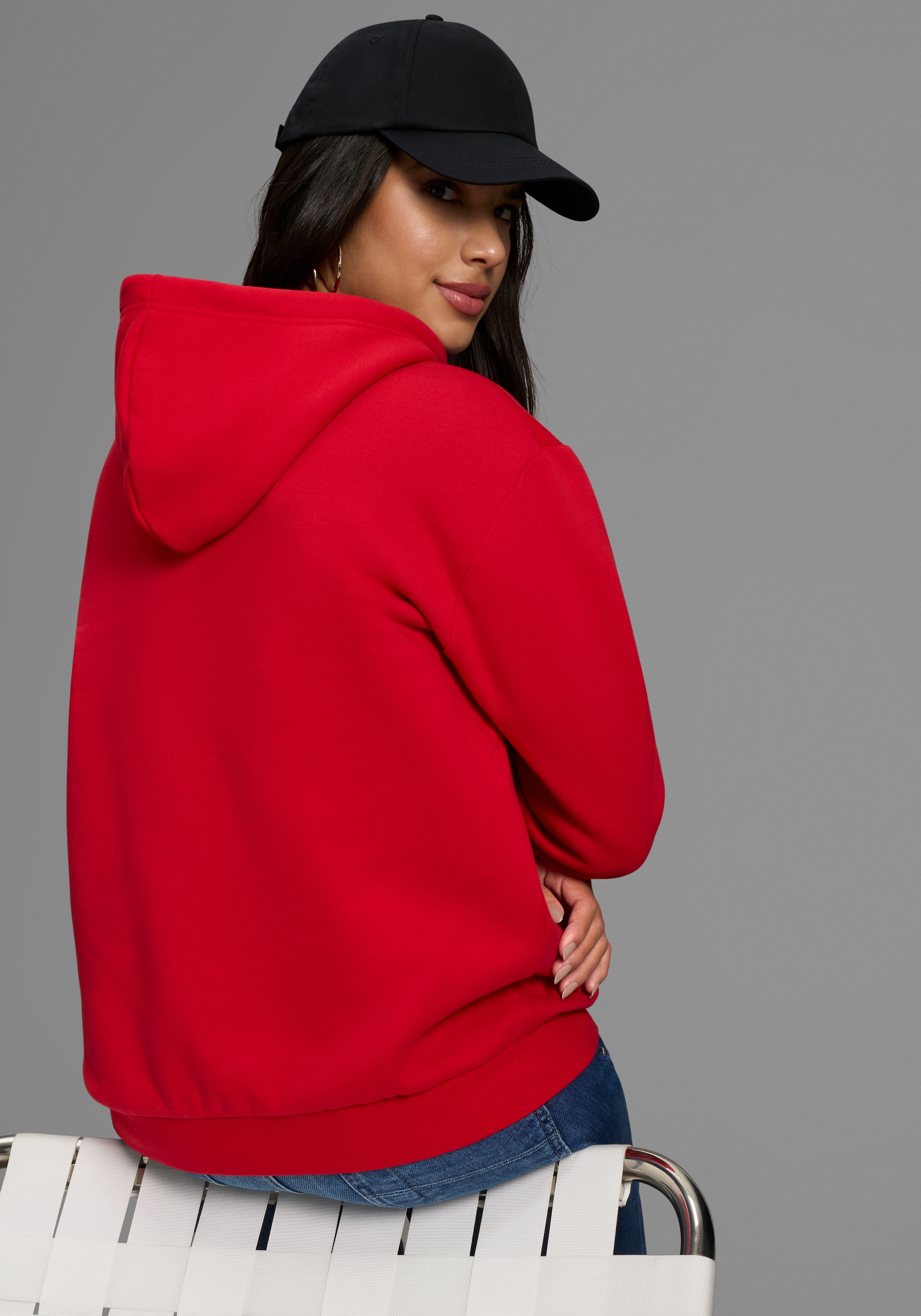 DELMAO Kapuzensweatshirt, Weiche Baumwollmischung mit Kängurutasche & Kapuz günstig online kaufen