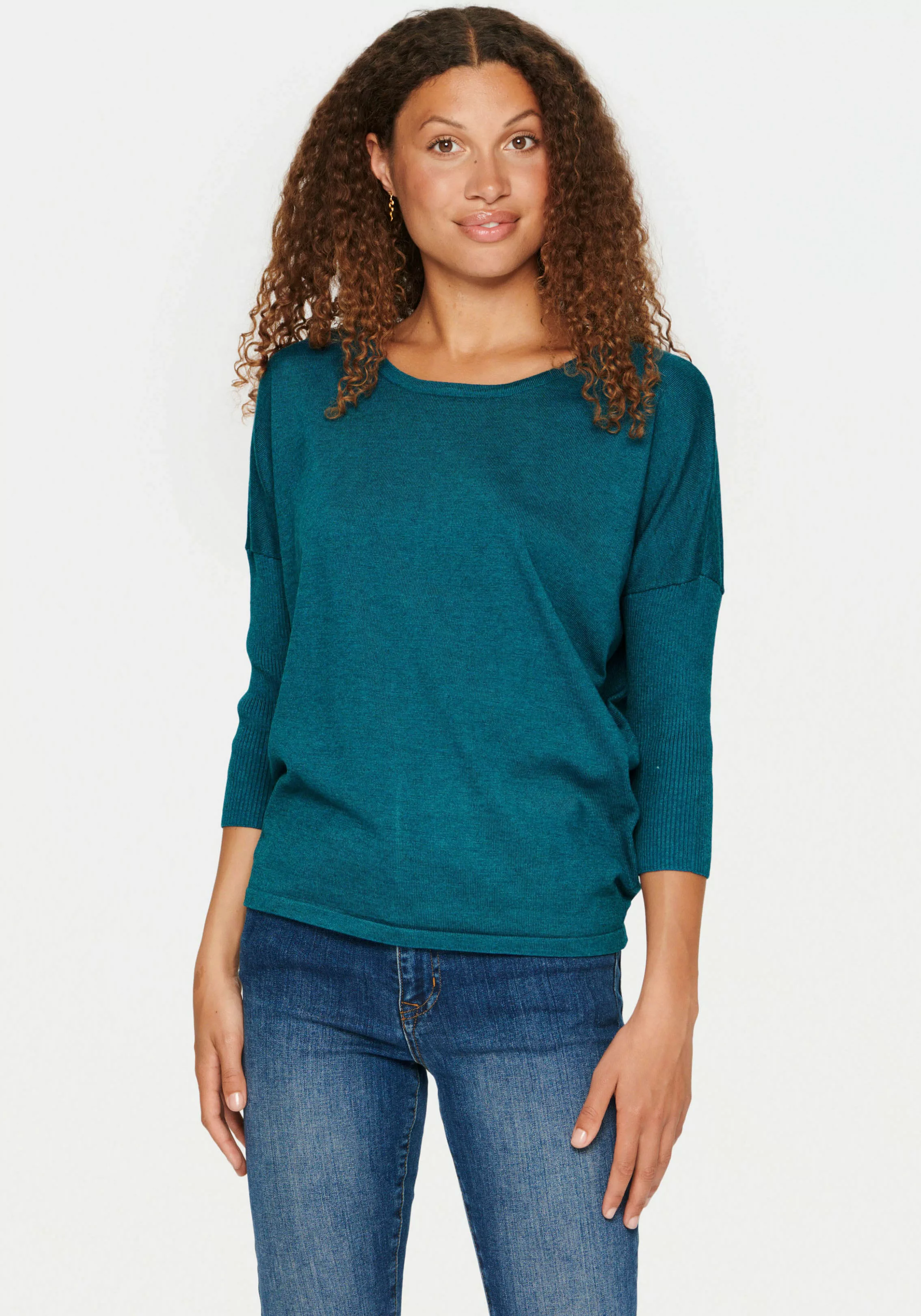 Saint Tropez Rundhalspullover "A2561, MilaSZ R-Neck Pullover" günstig online kaufen