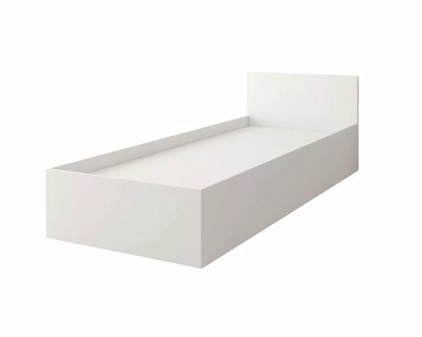 Deine Möbel 24 Kinderbett OLMO 46 Bett Jugendbett Weiß Eiche Sonoma 90x200 günstig online kaufen