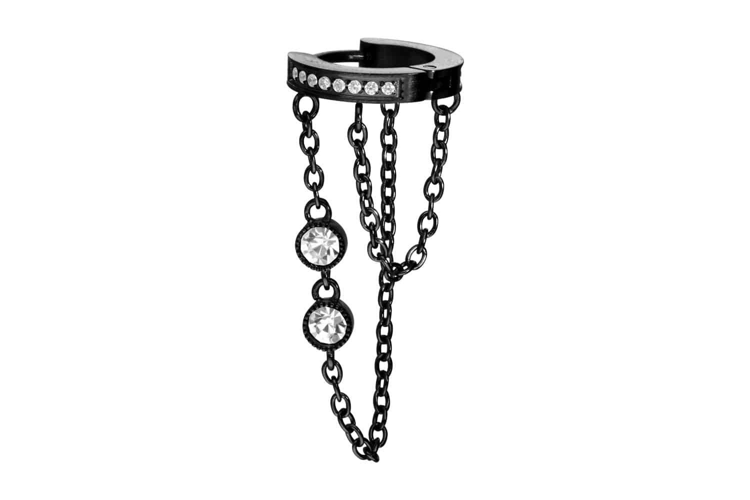 PIERCINGLINE Nasenpiercing Chirurgenstahl Ohrclicker KETTEN + günstig online kaufen