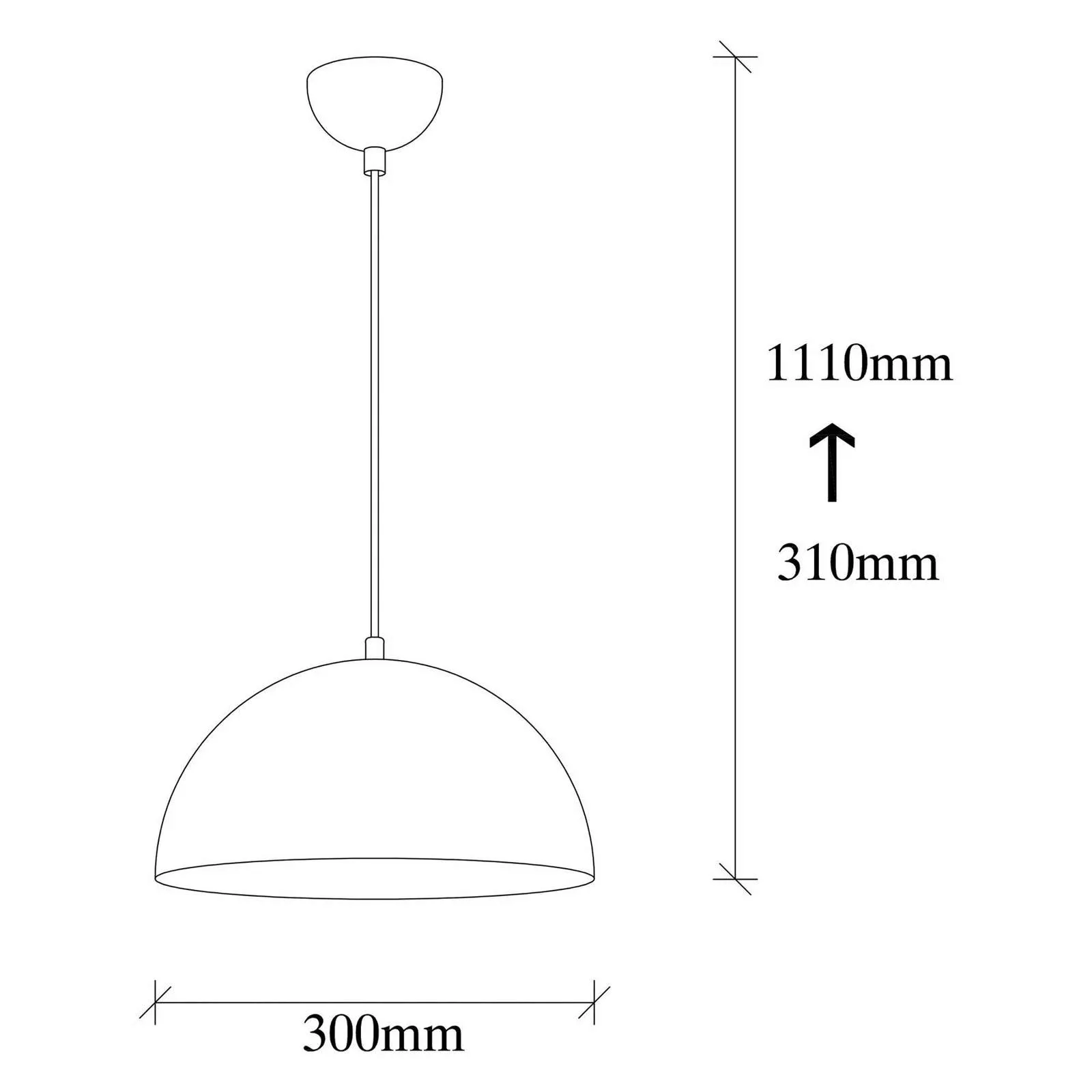 Hängeleuchte Berceste 231-S, silberfarben, Metall, Ø 30 cm günstig online kaufen