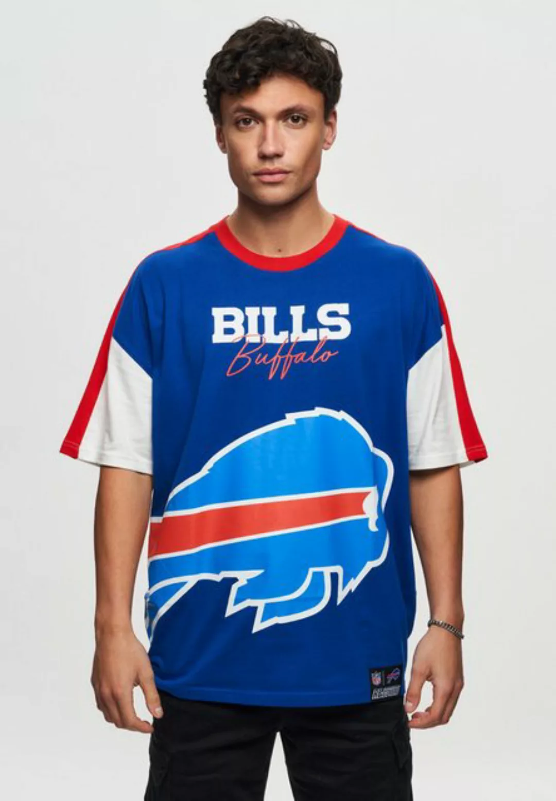 Recovered T-Shirt NFL Bills Buffalo Cut and Sew Oversized günstig online kaufen