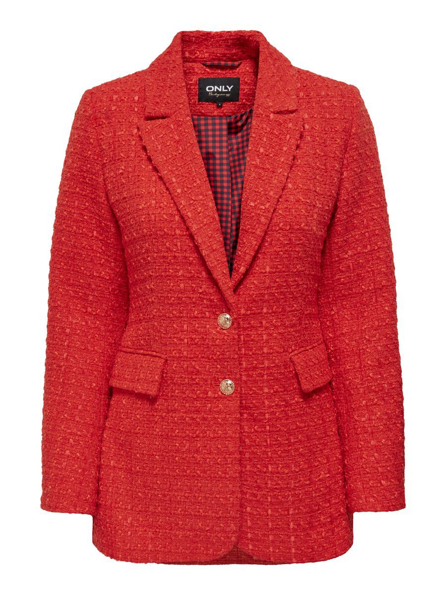 ONLY Boucle Blazer Damen Rot günstig online kaufen