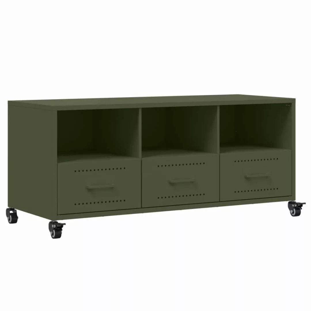 vidaXL TV-Schrank TV-Schrank Olivgrün 100,5x39x43,5 cm günstig online kaufen