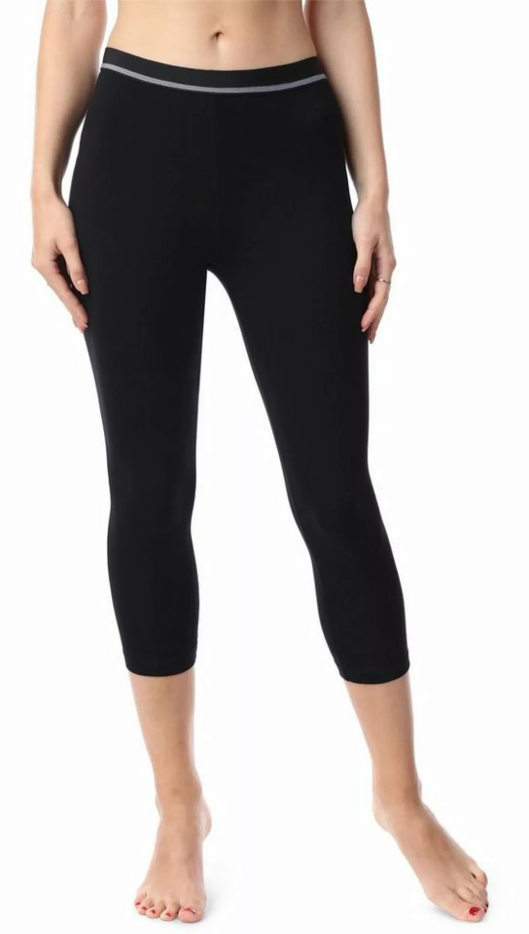 Bellivalini Leggings Damen 3/4 Capri Leggings mit Ziergummi BLV50-181 (1-tl günstig online kaufen