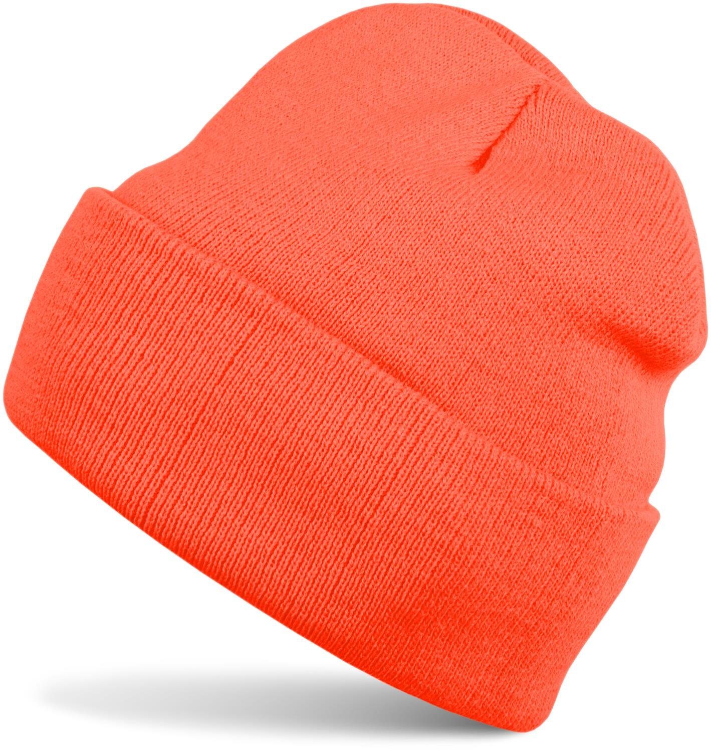 styleBREAKER Strickmütze Winter Strickmütze mit Krempe günstig online kaufen