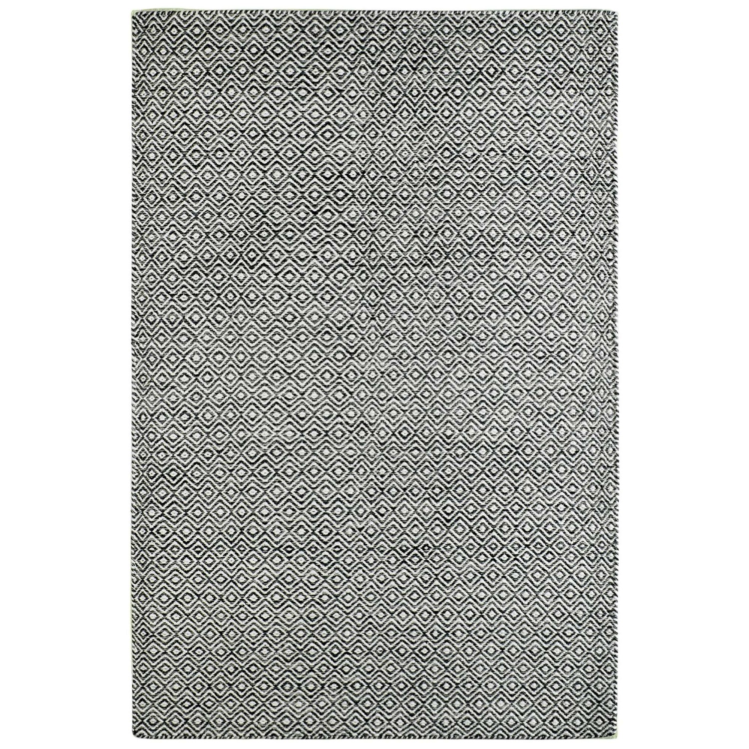 MeGusta Kurzflor Teppich Vintage Modern Graphit Wolle 140x200 cm Clara günstig online kaufen