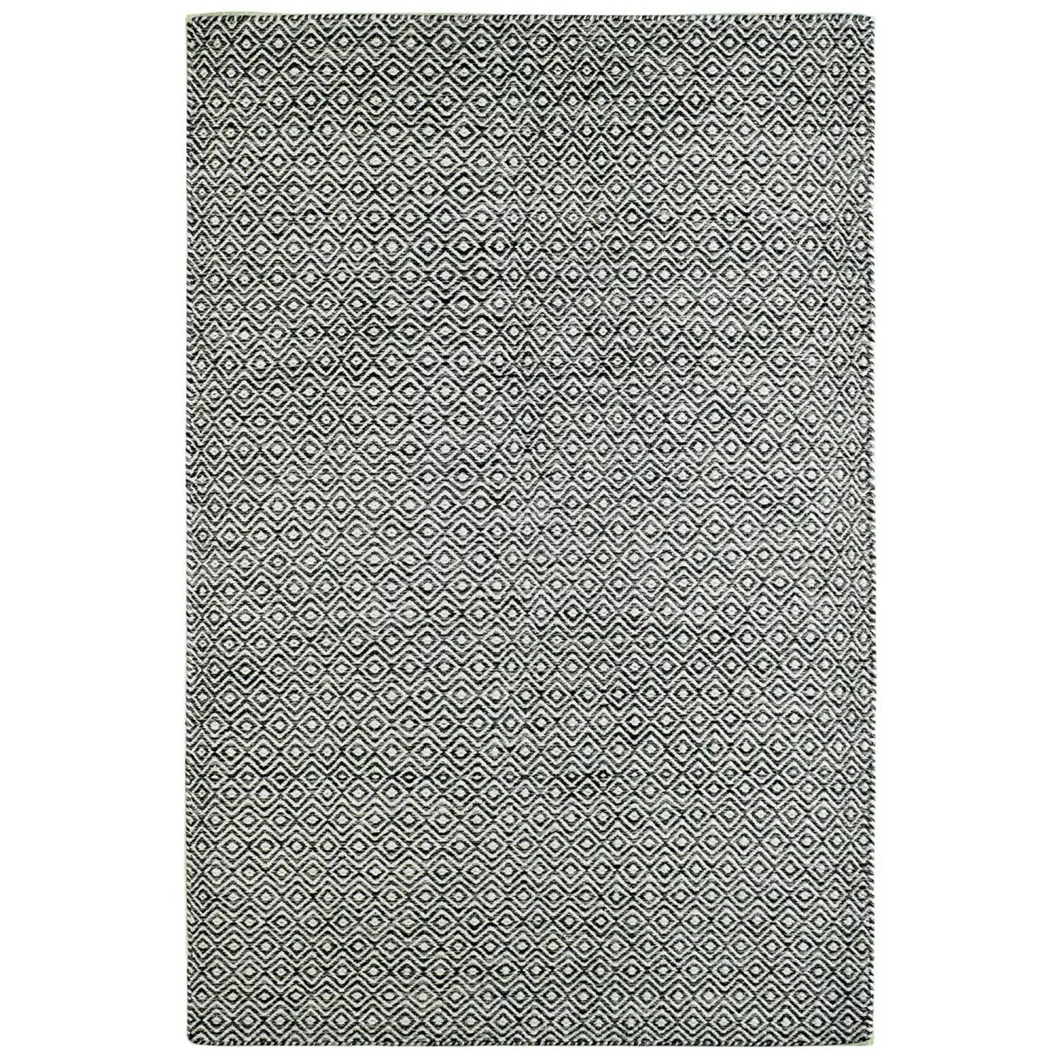 MeGusta Kurzflor Teppich Vintage Modern Graphit Wolle 200x290 cm Clara günstig online kaufen