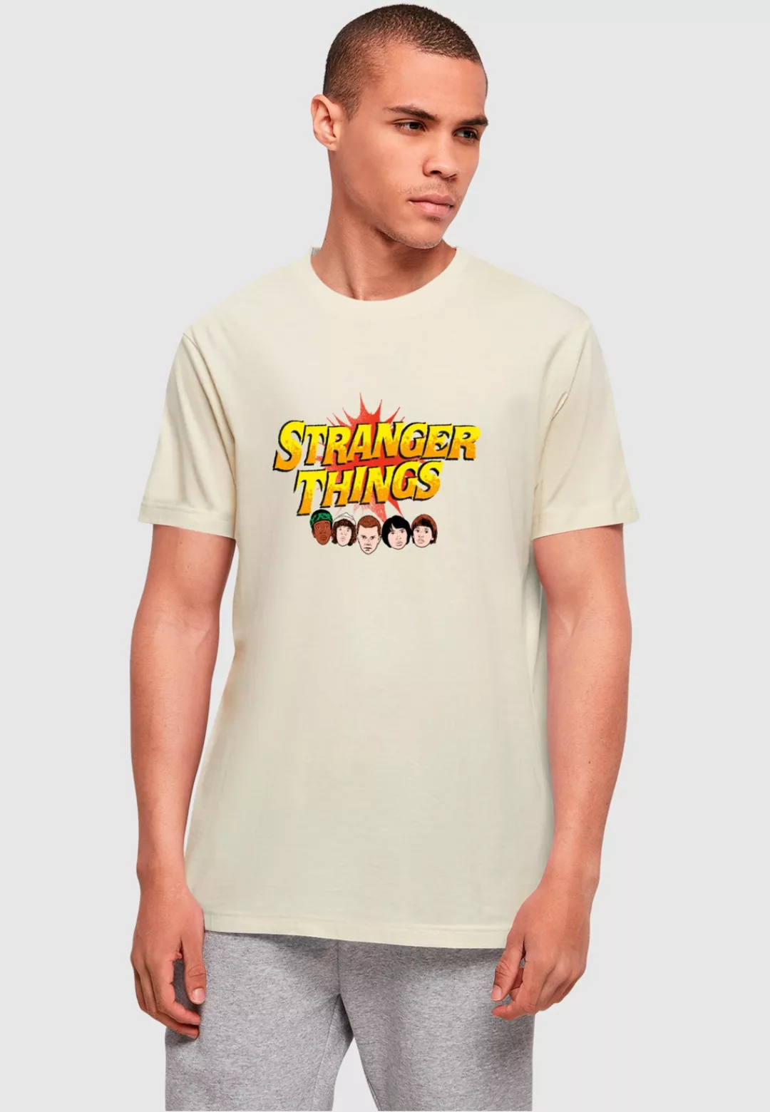 ABSOLUTE CULT T-Shirt "ABSOLUTE CULT Herren Stranger Things - Comic Heads T günstig online kaufen