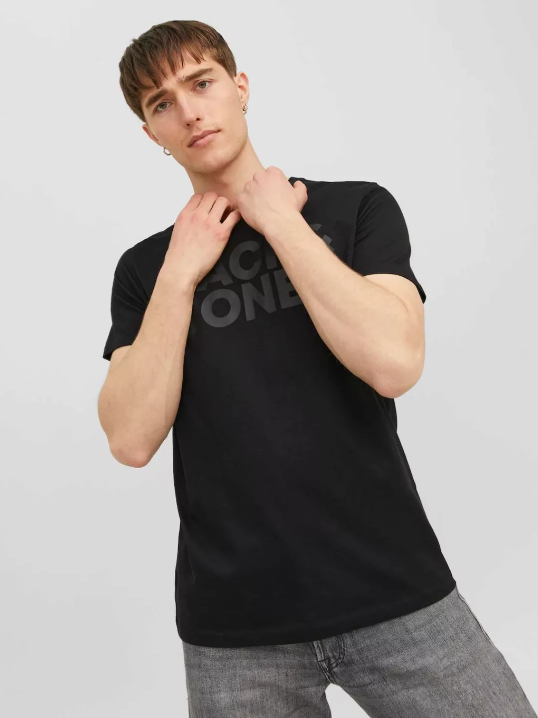 Jack & Jones Rundhalsshirt "JJECORP LOGO TEE SS", mit Logo Print günstig online kaufen