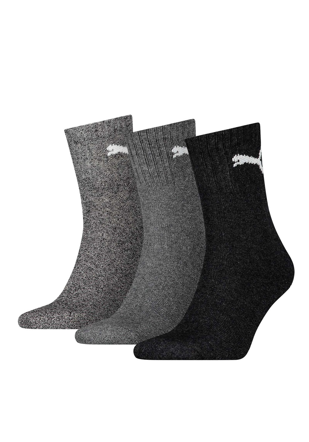 PUMA Sportsocken "short crew", (3 Paar), mit klassischer Rippe günstig online kaufen