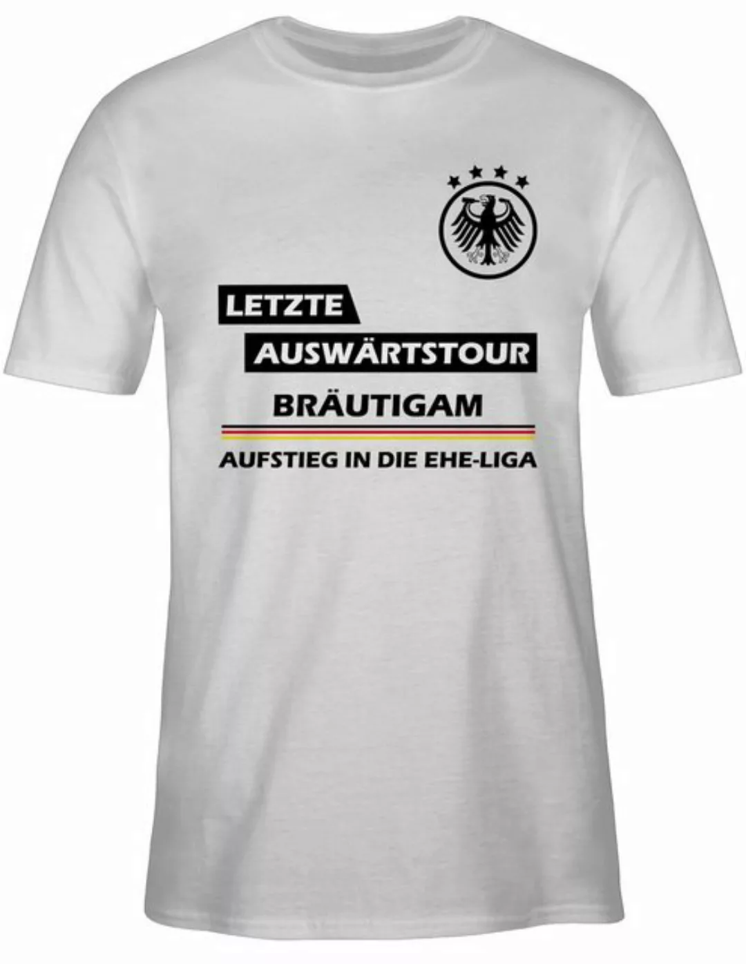 Shirtracer T-Shirt Letzte Auswärtstour Bräutigam JGA Männer günstig online kaufen