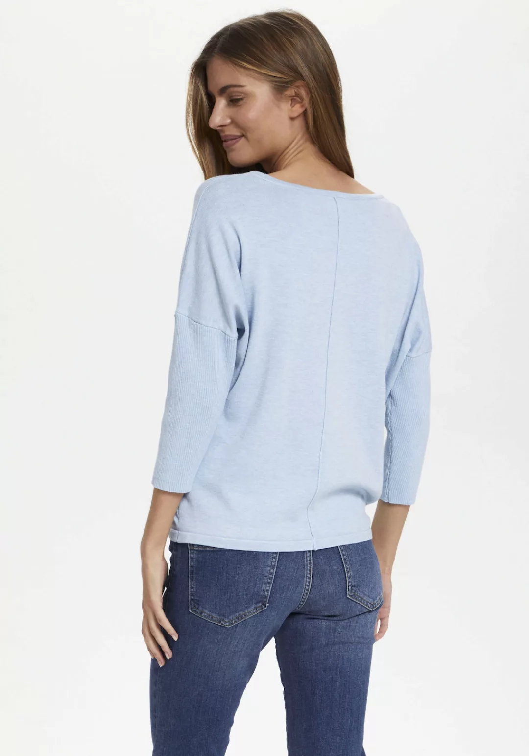 Saint Tropez Rundhalspullover "A2561, MilaSZ R-Neck Pullover" günstig online kaufen