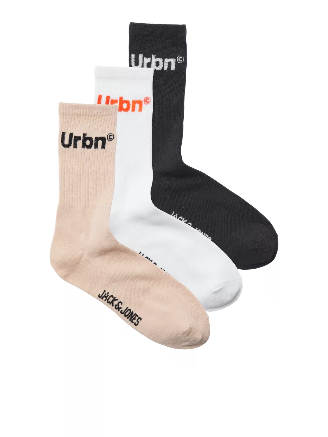 Jack & Jones Freizeitsocken "JACURBN TENNIS SOCKS 3 PACK SN", (Packung, 3 P günstig online kaufen