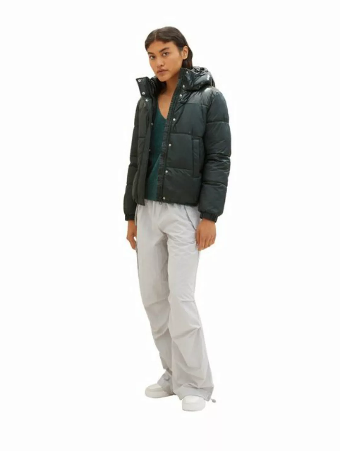 TOM TAILOR Denim Outdoorjacke mit stark elastischen Polyamidfasern günstig online kaufen