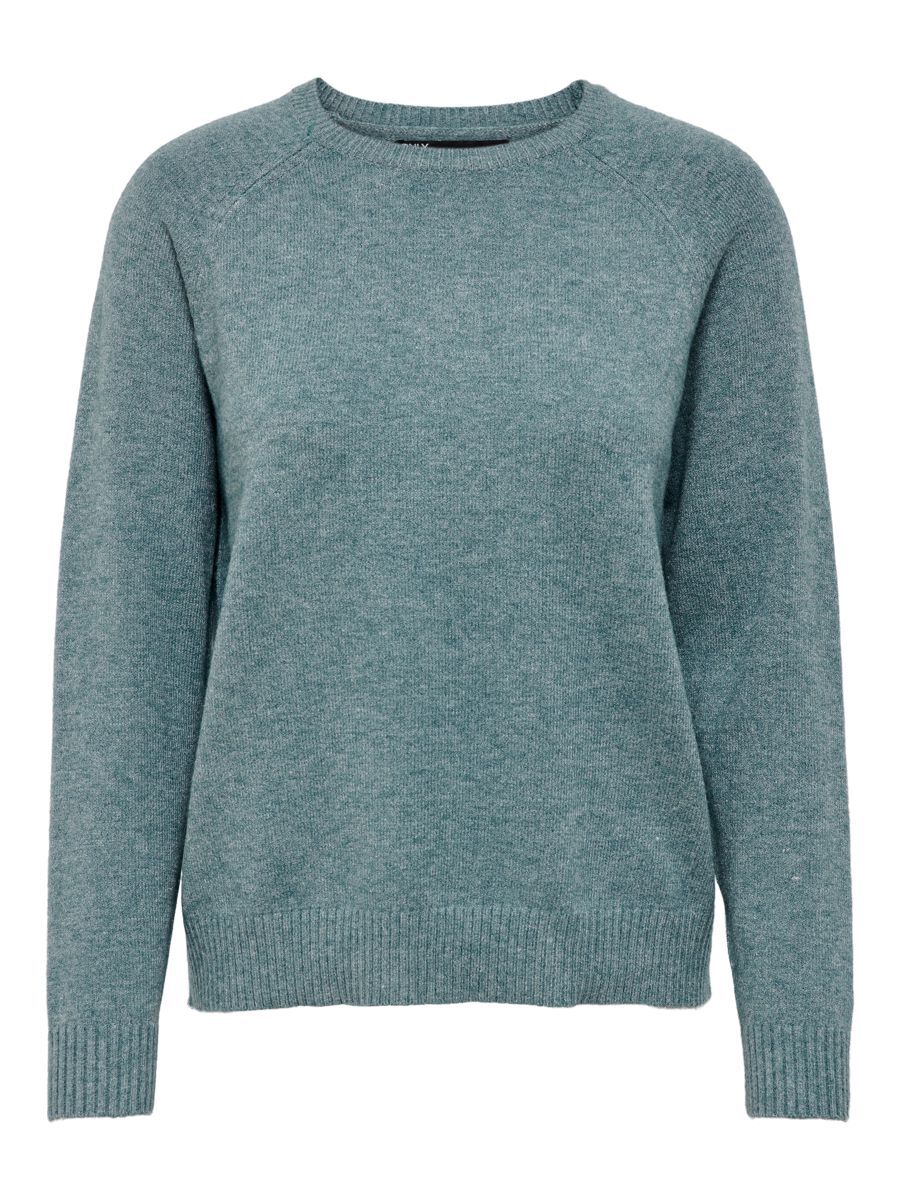 ONLY Einfarbiger Strickpullover Damen Grün günstig online kaufen