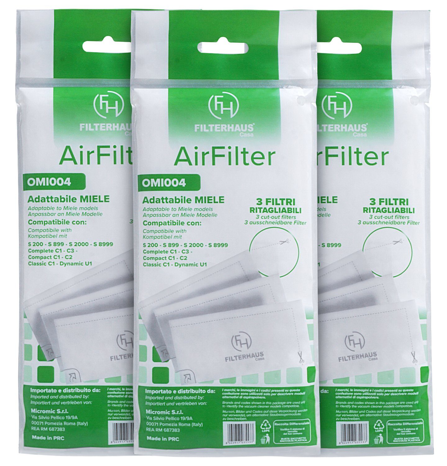 VIOKS Filtermatte Ersatz für Miele 3944711 günstig online kaufen
