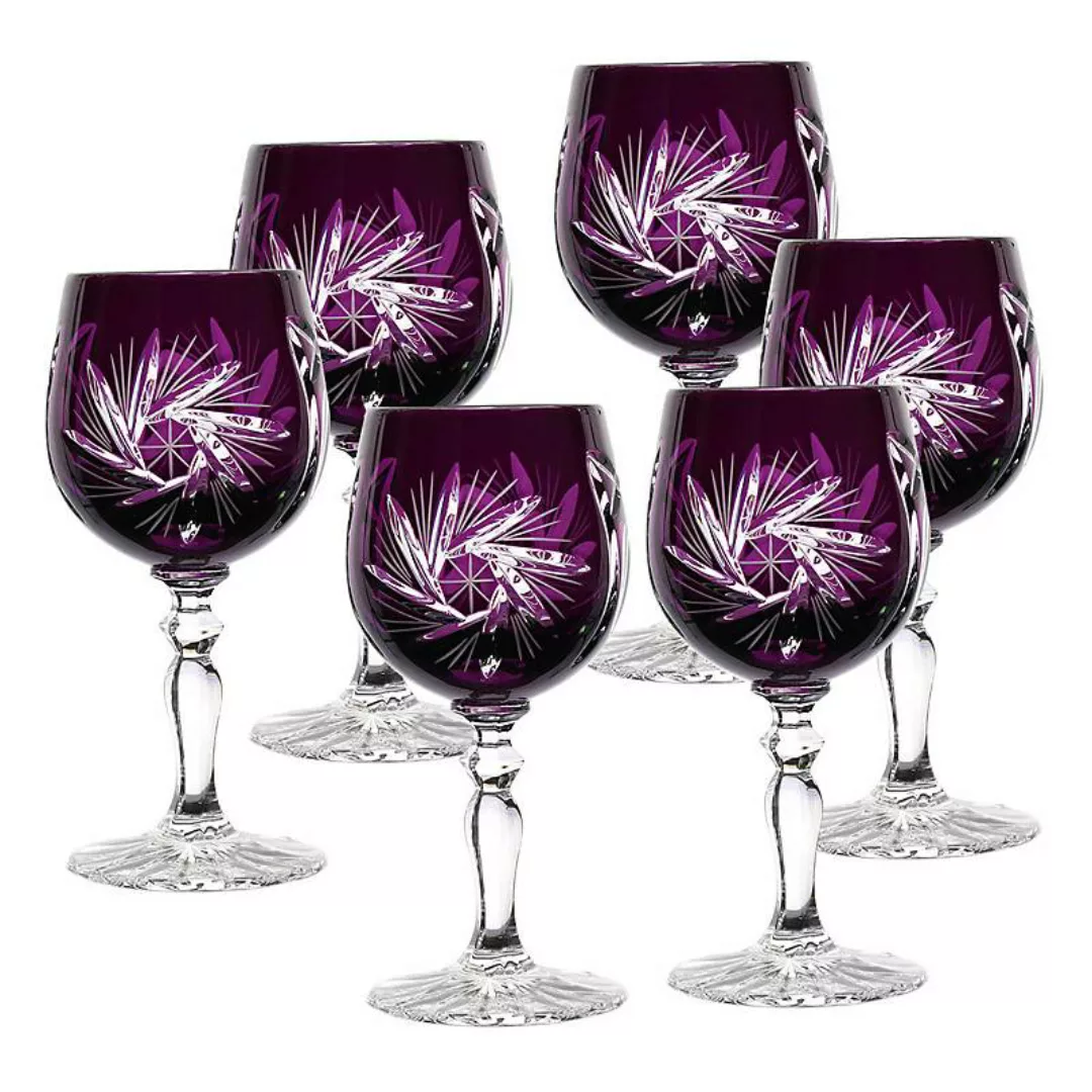 Likörglas violett Schleuderstern 6er Set (60ml) günstig online kaufen