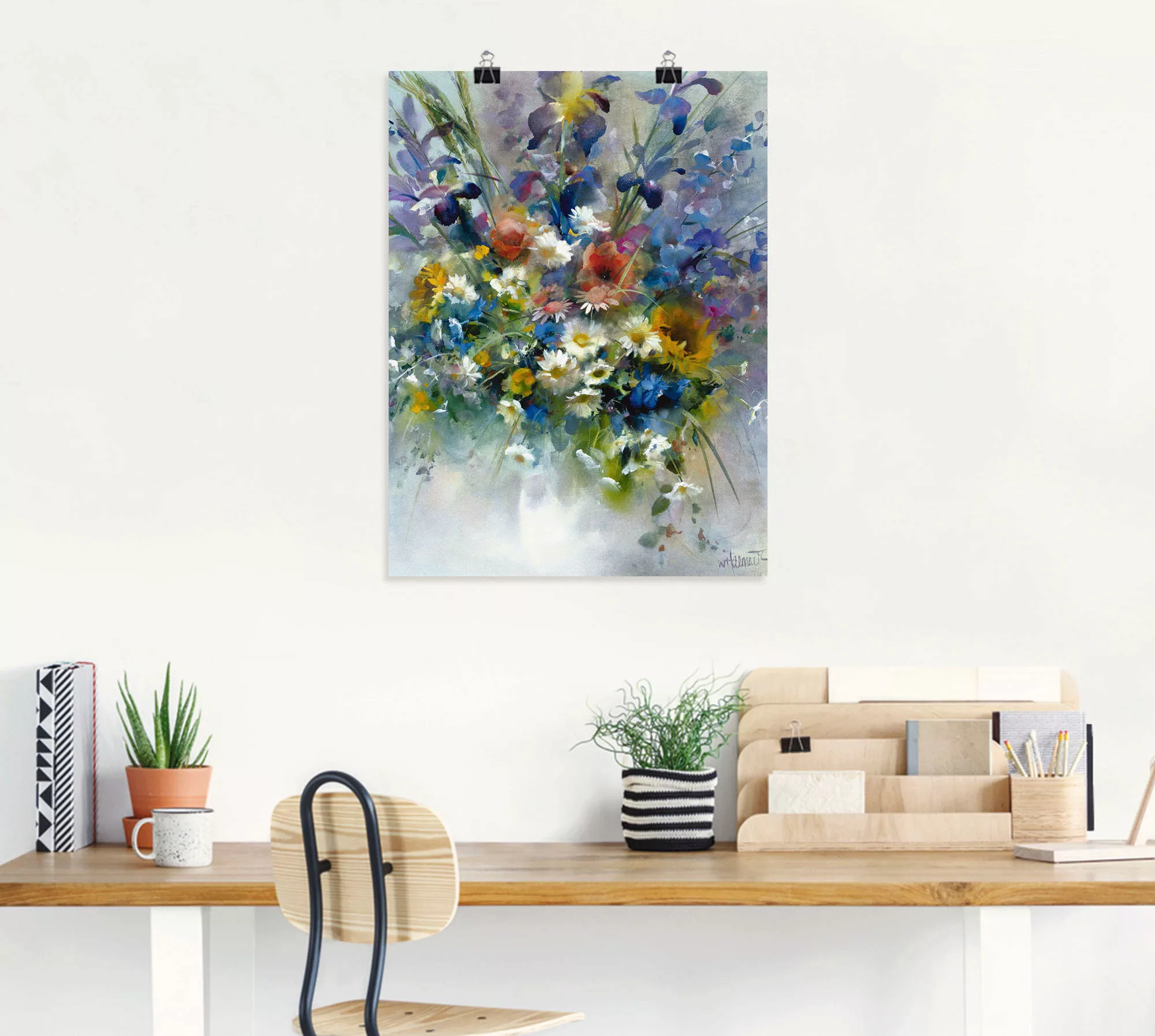 Artland Wandbild "Blumen Impression", Blumen, (1 St.), als Leinwandbild, Po günstig online kaufen