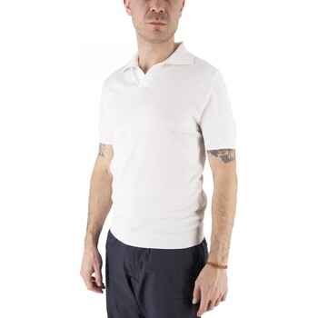 Devid Label  T-Shirts & Poloshirts Alassio Cremefarbenes Strickpolo günstig online kaufen