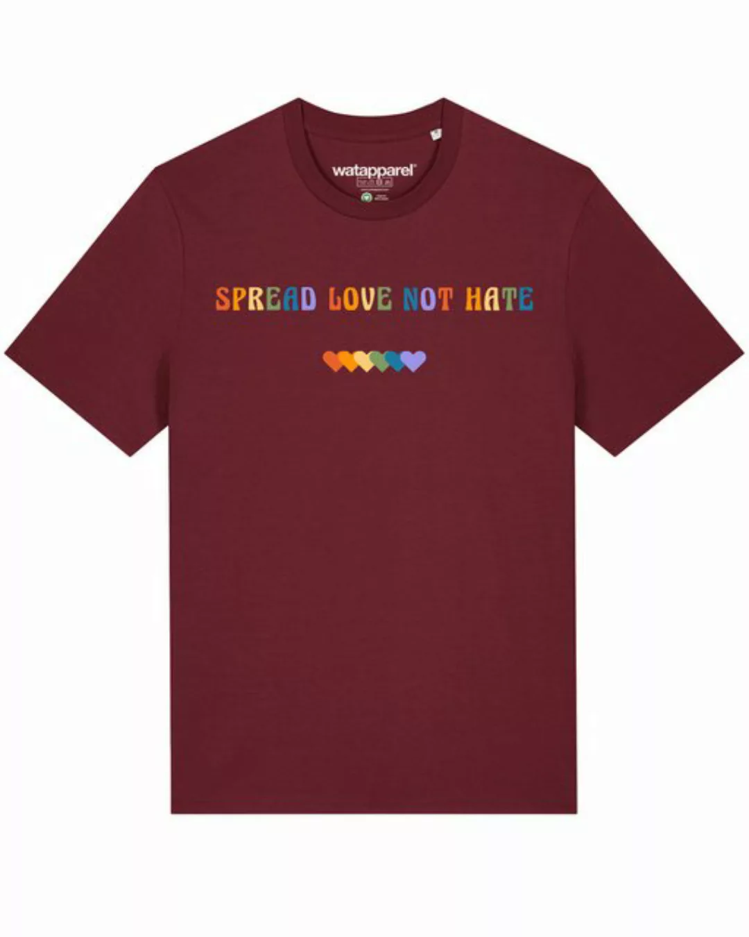 wat? Apparel Print-Shirt Spread Love not Hate (1-tlg) günstig online kaufen