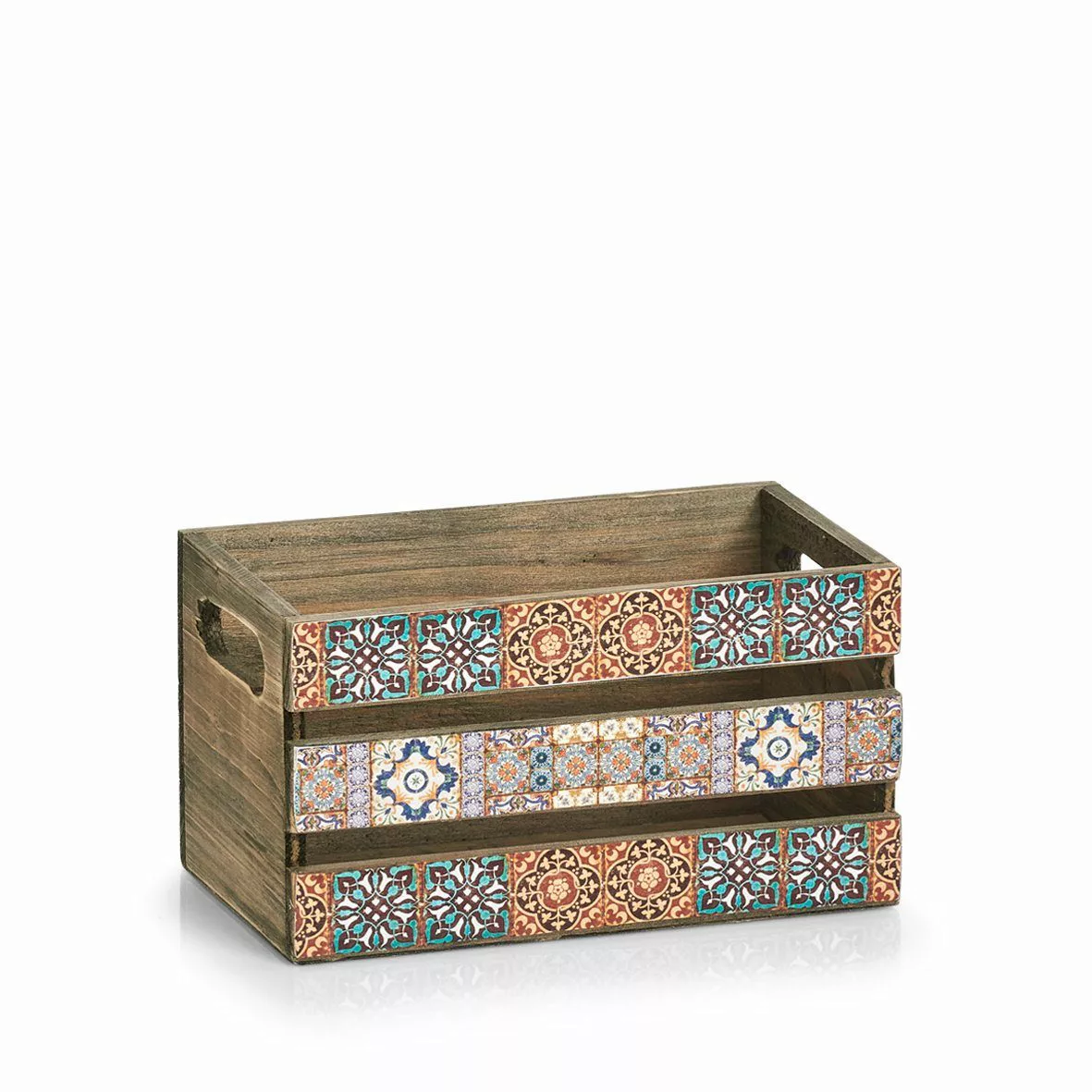 Zeller Present Aufbewahrungskorb Deko-Kiste "Mosaik, Holz, günstig online kaufen