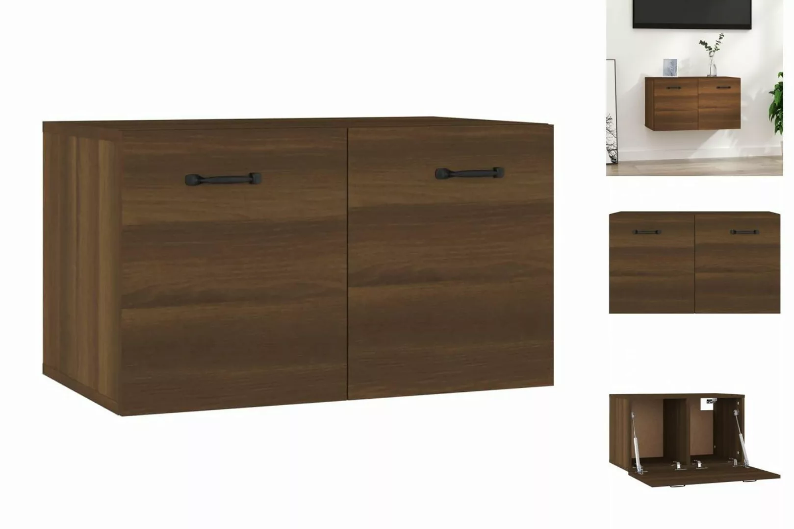 vidaXL Hängeschrank Hängeschrank Wandschrank Braun Eichen-Optik 60x36,5x35 günstig online kaufen