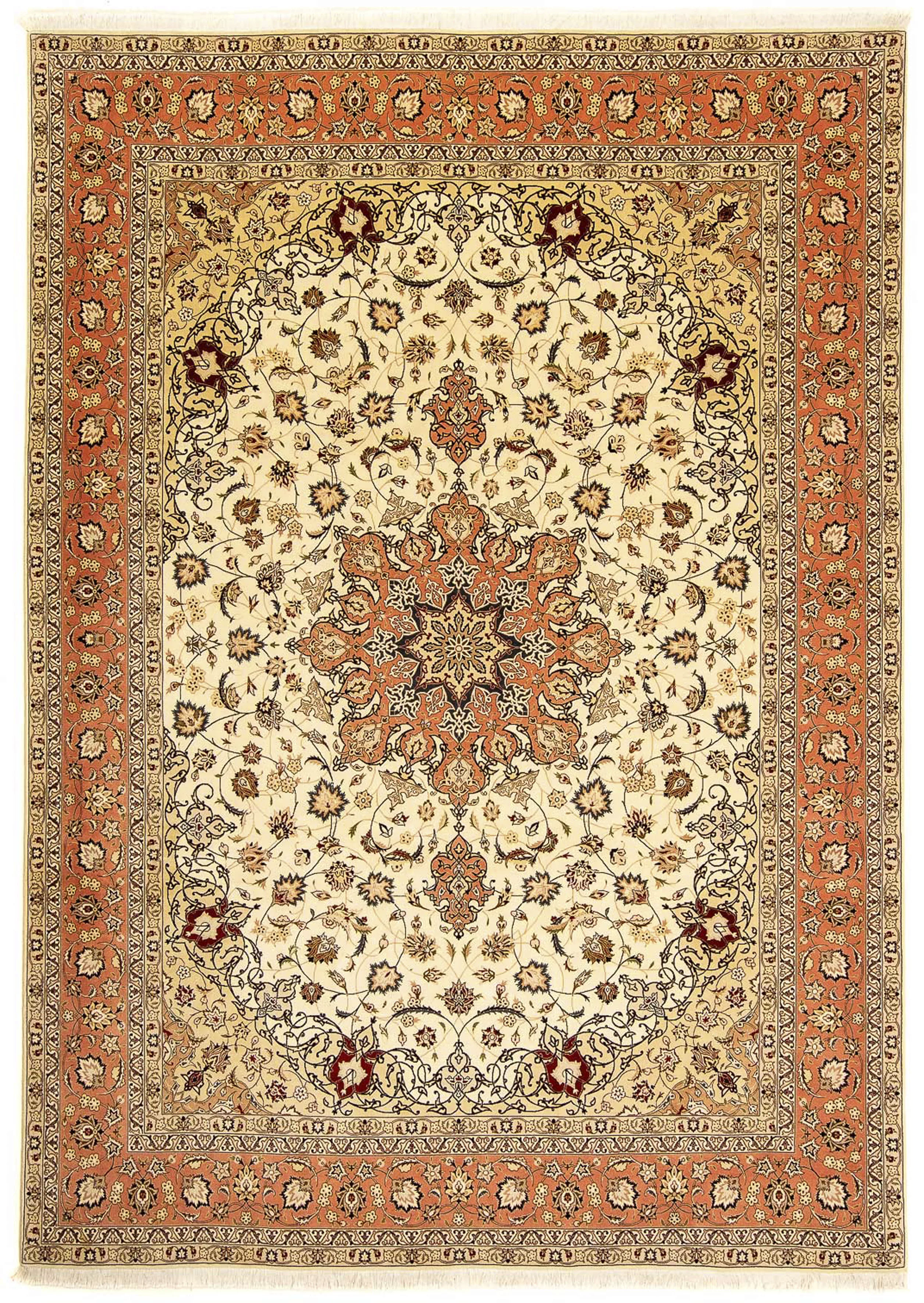 morgenland Orientteppich »Perser - Täbriz - 348 x 250 cm - beige«, rechteck günstig online kaufen