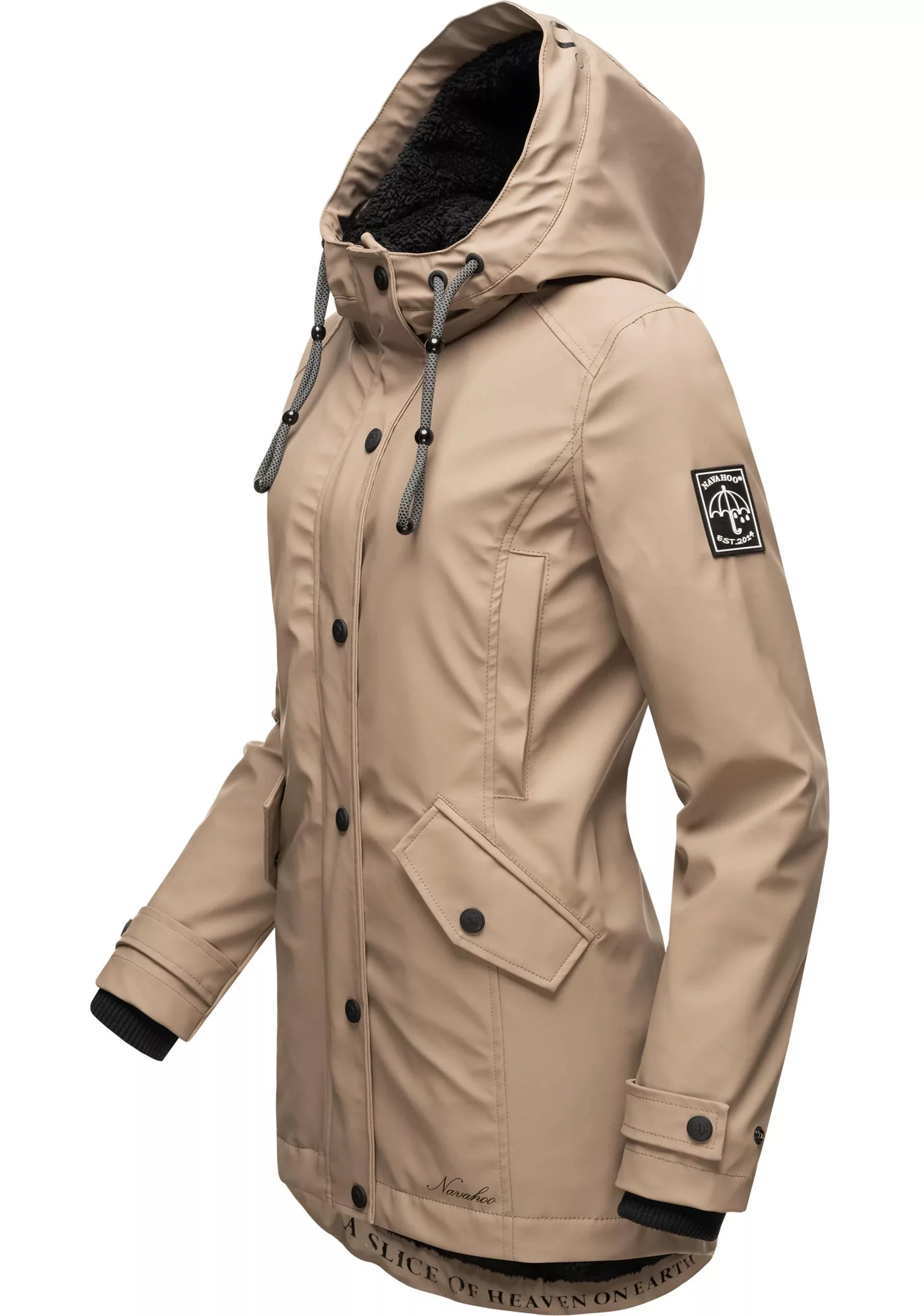 Navahoo Regenjacke "Lindraa", mit Kapuze, stylische wasserdichte Outdoorjac günstig online kaufen