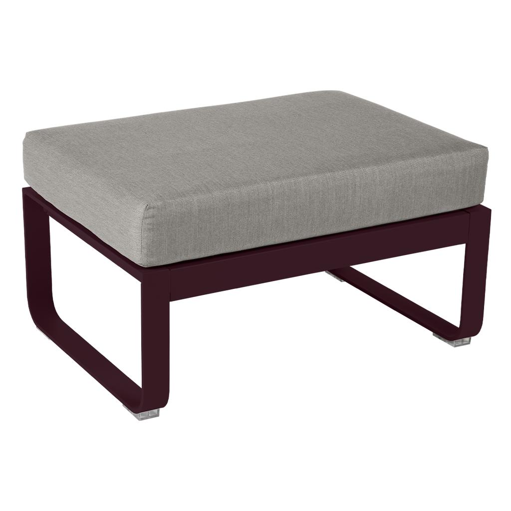 Bellevie 1-Sitzer Hocker B9 Schwarzkirsche B8 Taupegrau günstig online kaufen