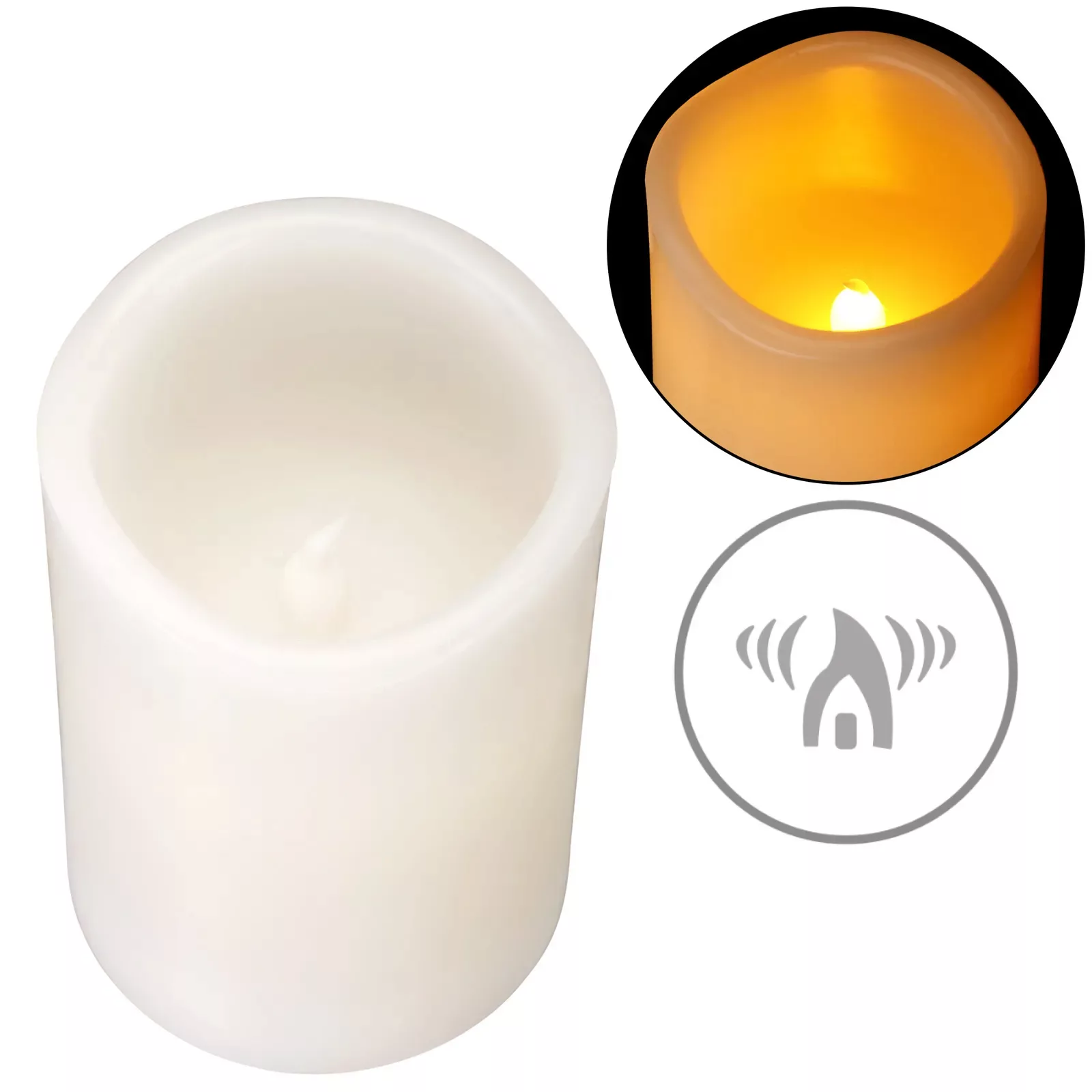 LED Echtwachs Kerzen 5er-Set inkl. Fernbedienung günstig online kaufen