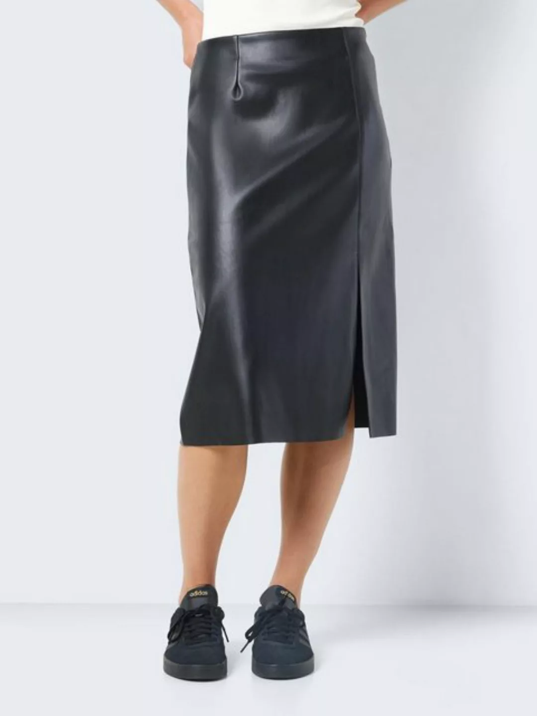 Noisy may Lederimitatrock NMCLARA HW SLIT MIDI LENGTH SKIRT günstig online kaufen