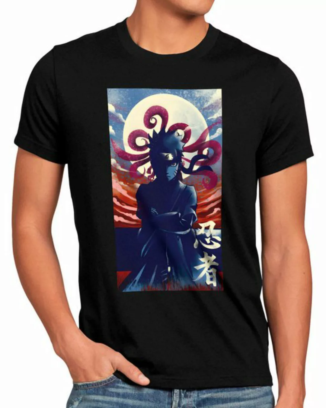 style3 Print-Shirt Herren T-Shirt Ninja Night kakashi sasuke hatake shikama günstig online kaufen