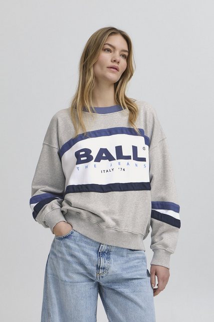 BALL Rundhalspullover BALUCA SWEAT modisches Sweatshirt mit Logo-Print günstig online kaufen