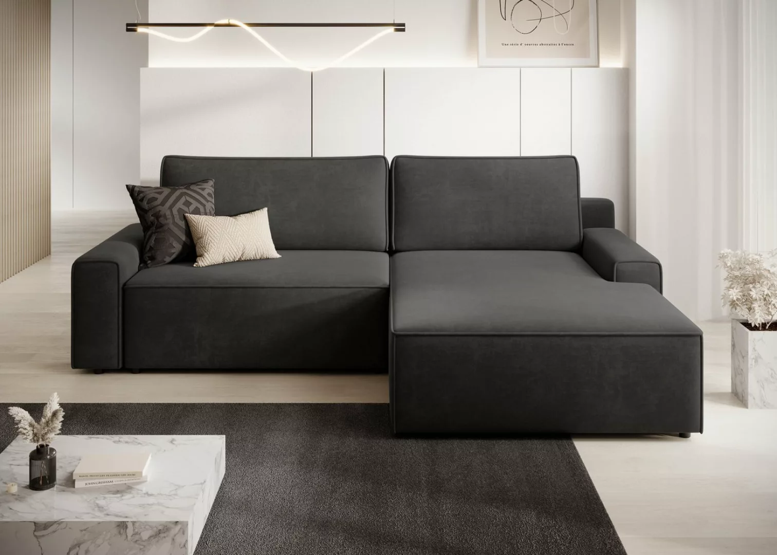 TRENDMANUFAKTUR Ecksofa Challenge, Schlafsofa mit Bettkasten, Couch in L-Fo günstig online kaufen