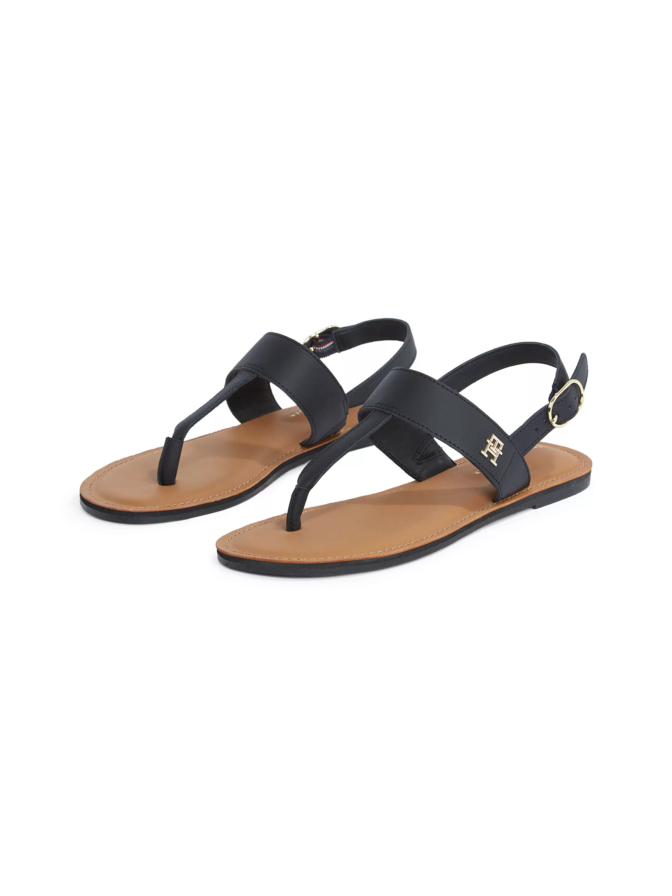 Tommy Hilfiger Riemchensandale "LEATHER THONG SANDAL", Sandalette, Sommersc günstig online kaufen