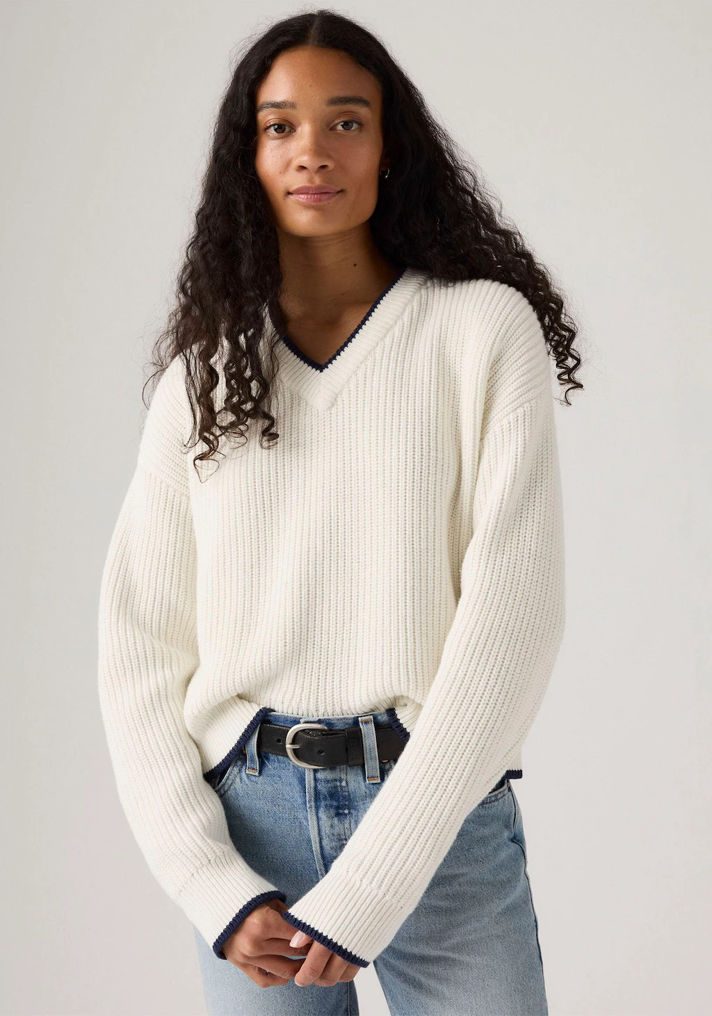 Levis Strickpullover "REESE VNECK SWEAT", mit V-Ausschnitt günstig online kaufen
