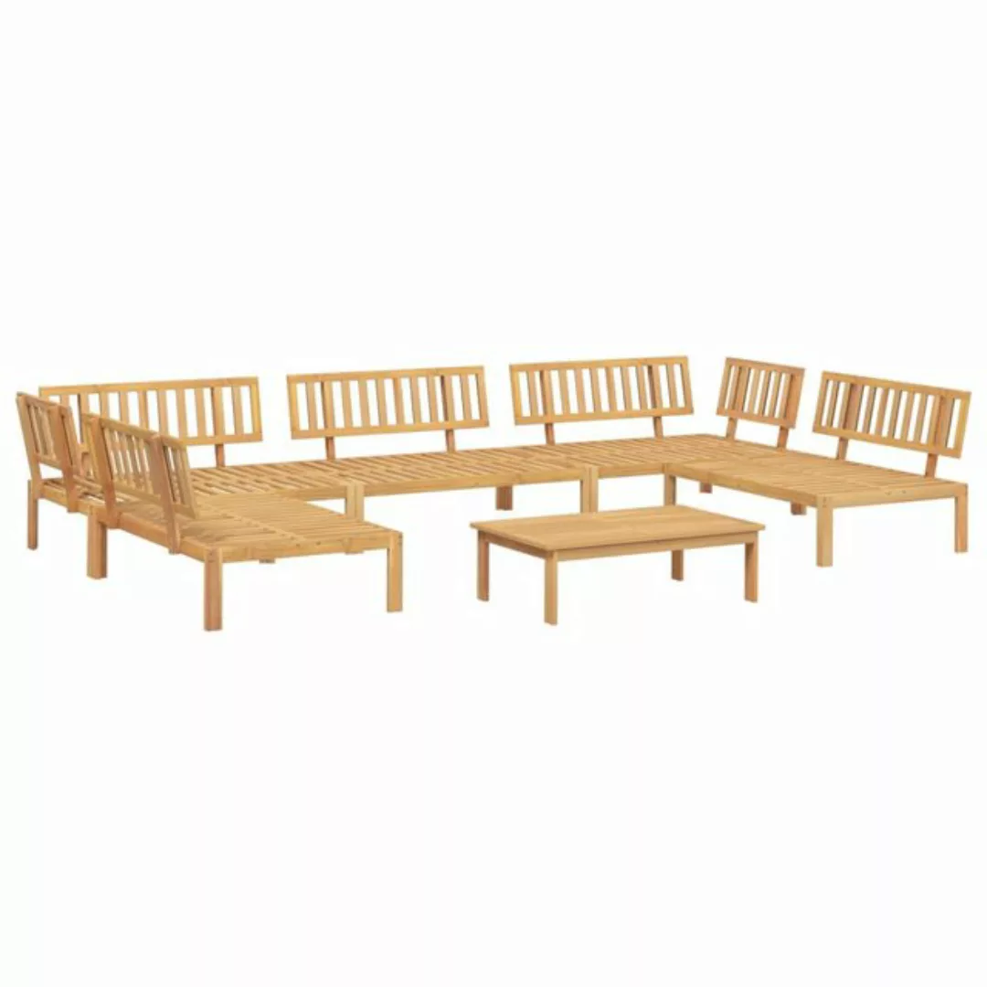 vidaXL Loungesofa 6-tlg. Garten-Sofagarnitur aus Paletten Massivholz Akazie günstig online kaufen