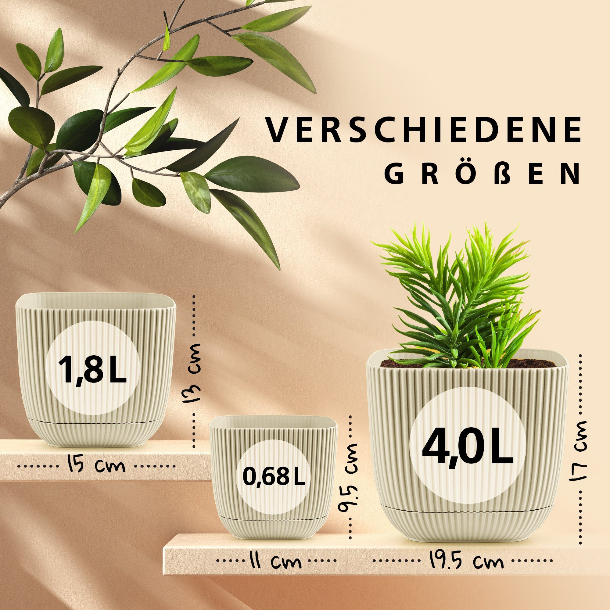 KONZEPT Blumentopf 2-er set Blumentopf mit günstig online kaufen