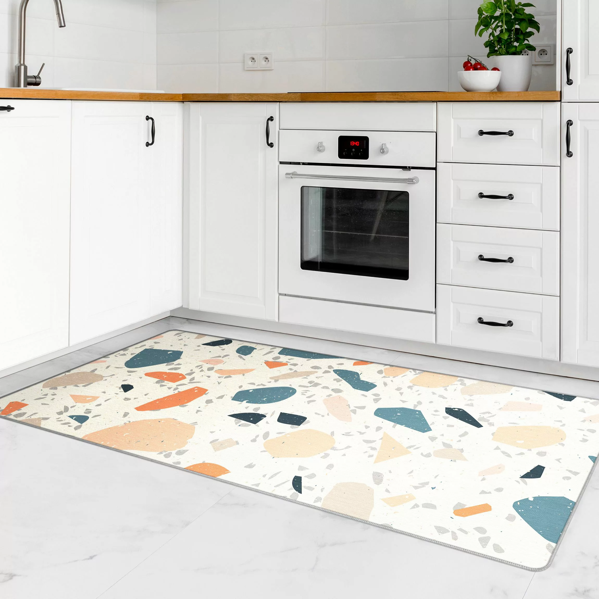 Teppich Detailliertes Terrazzo Muster Asti günstig online kaufen