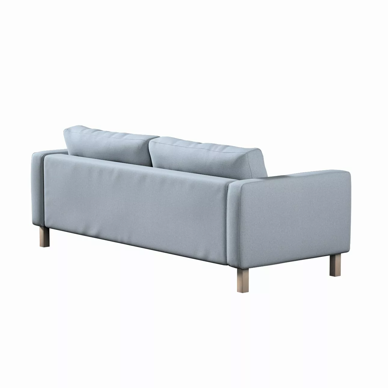 Bezug für Karlstad 3-Sitzer Sofa nicht ausklappbar, kurz, steingrau, Bezug günstig online kaufen